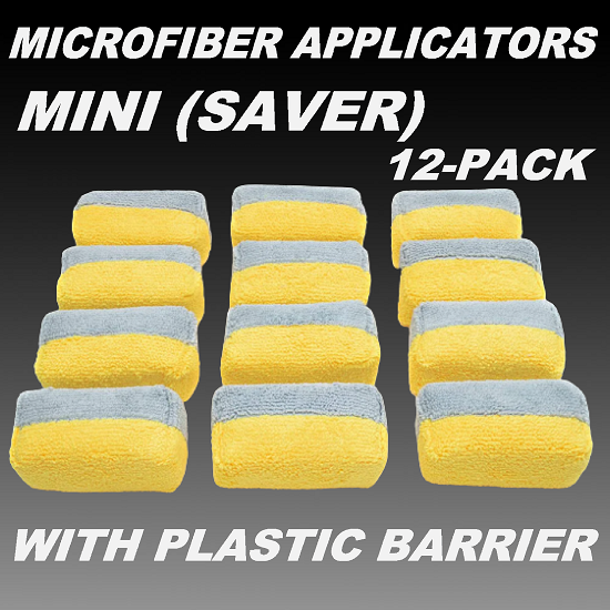 CERAMIC COATING MICROFIBER APPLICATORS - 12 PACK (MINI)